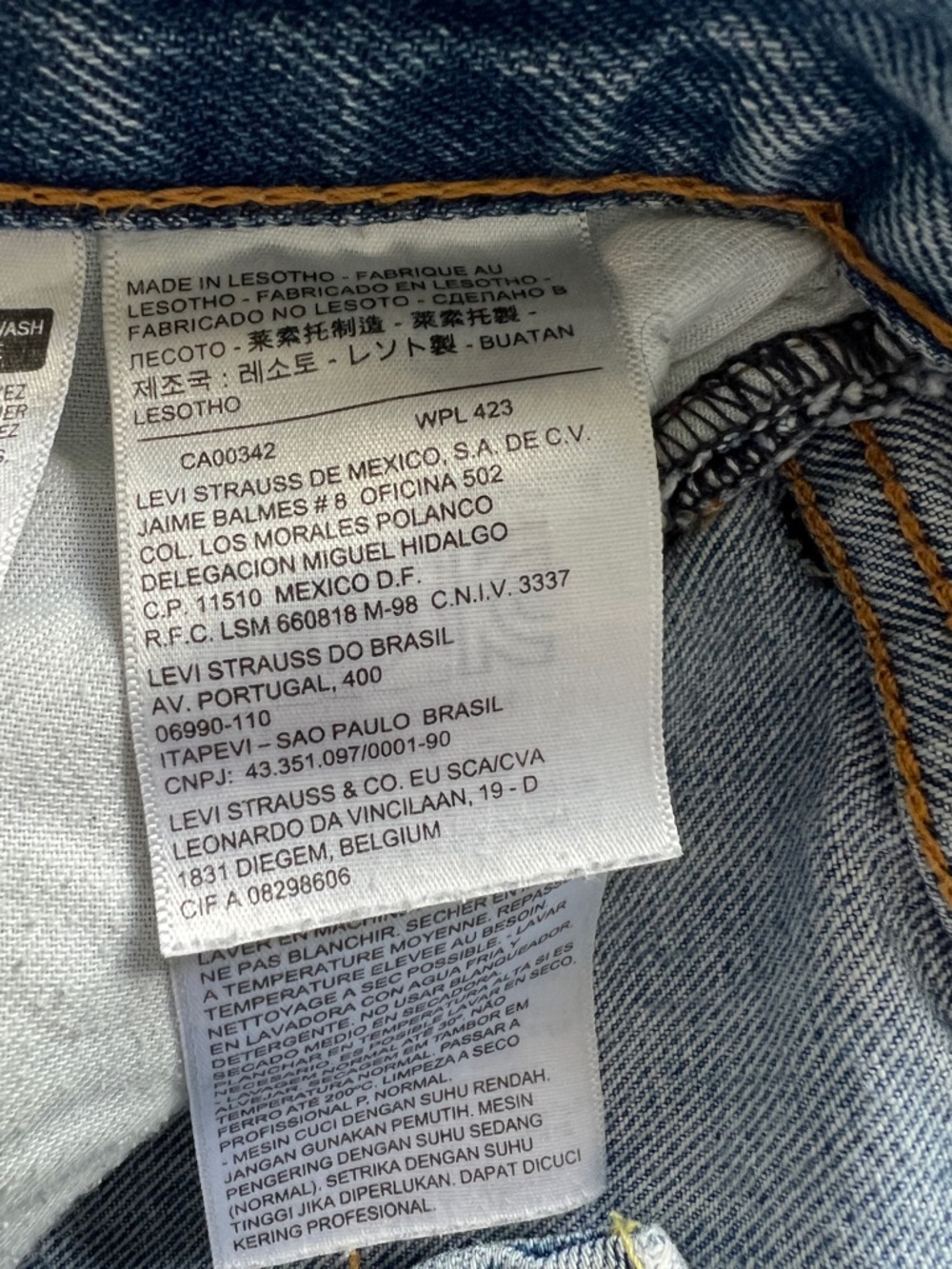 Levi’s 505 Straight Leg Jeans Tag 29x30 Measured 28x29 - Picture 8 of 9